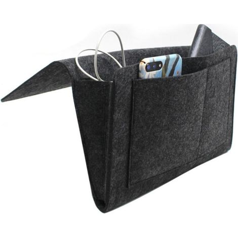 Sacs de rangement de chevet, produits gain de place -Sac de rangement en feutre [Gris] (1/5)