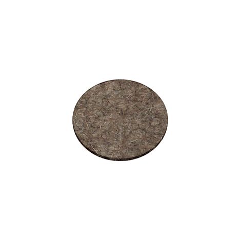 Feltrini adesivi tondi in lana - Ø 28 mm. - marrone - 32 pz.