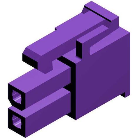 Connettore Mini Fit maschio 2 vie viola