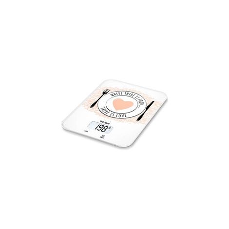 Beurer KS 19 Love Rosa, Blanco Encimera Rectángulo Báscula electrónica de cocina (1/2)