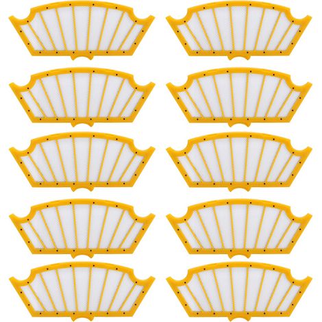 Packung mit 10 Ersatzfiltern für Saugroboter, kompatibel mit den Modellen 510, 530, 580, 610 und 625. (1/5)