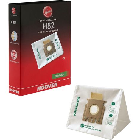 Sacs microfibres par 4 H82 35602146 pour Aspirateur , POWER CAPSULE HOOVER (1/2)