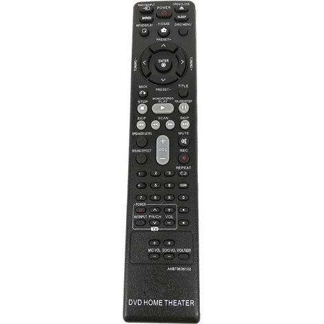 Télécommande AKB73636102 pour système home cinéma DVD, référence AKB72911011, noire. (1/5)