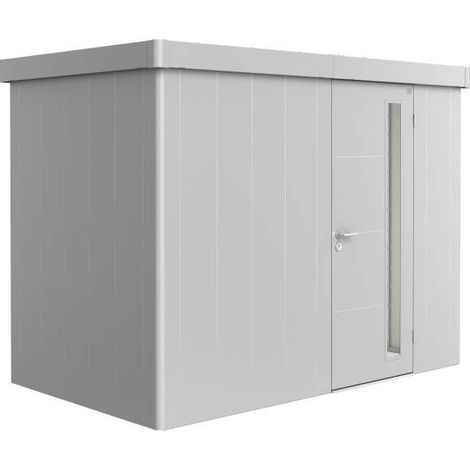 Casetta da giardino Neo 1C porta standard, argento-metallico