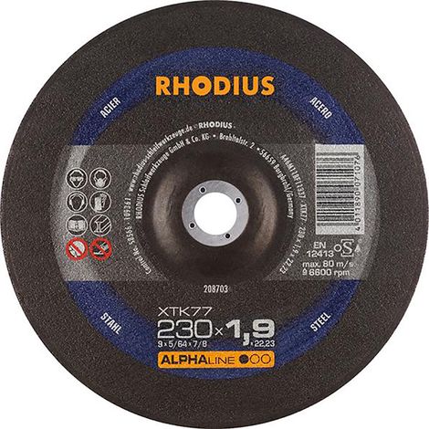 RHODIUS XTK77, 25 Stück, 230 x 1,9 mm, Trennscheibe