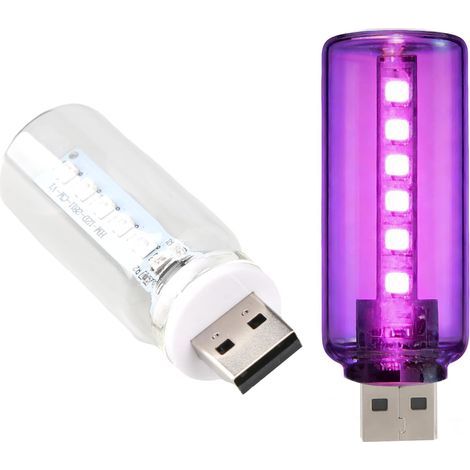 Stück USB Mini 13-in-1 Retro-Ambientebeleuchtung, USB-Autoinnenraumleuchte mit Touch-Schalter, 13 Modi und 7 Farben, kabellose LED-Auto-Nachtlichtbirne für Schlafzimmer, Camping, Fahrzeug (1/5)