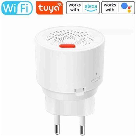 WiFi Gas Alarm, Plug-in Combustible Gas Detector, Compatible with Tuya App, Detect Flammable Gases Like Methane and Butane for Home or RV, (1/5)