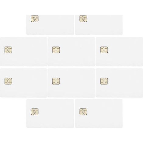 20 Chipkarten, Kontaktkarten, Blankokarten, Karten für Zutrittskontrollsysteme – 8,4 x 5,4 cm (1/3)