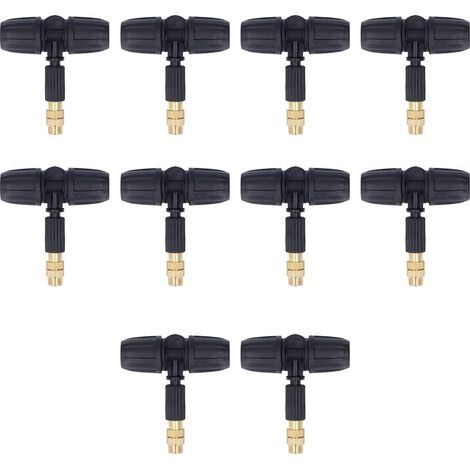 10 buses de pulvérisation en cuivre réglables de 8/11 mm pour le jardinage, avec raccords en T pour capillaire de 8/11 mm. (1/5)