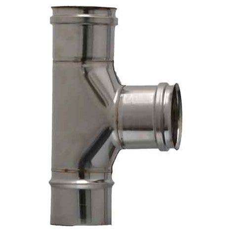 Raccordo a T 90 ° per Canne Fumarie Mff M Doppia Femmina Ø 80 mm (1/2)