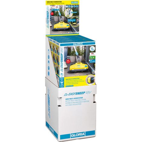 GLORIA Multi-Kehrmaschine EasySweep 18V mit Akku-Set