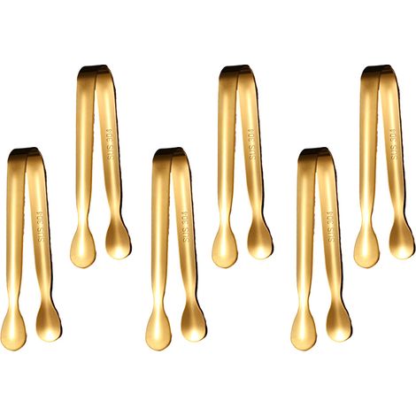 Pince À Glace - Acier Inoxydable - 11 cm - Pour Cubes De Glace Et Tartare - 1 Pièce (1/5)