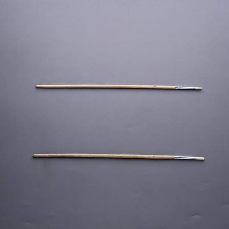 pincel cabolata redondo. madera lacada. virola metálica. redonda. cerdas naturales o sintéticas. nº4 (1/2)
