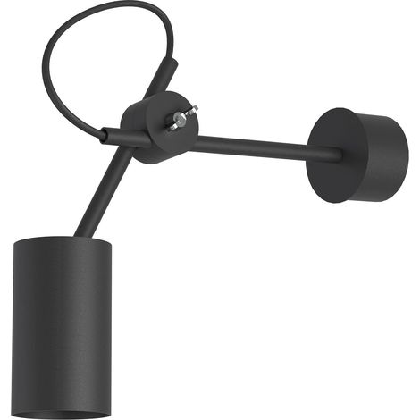 Schwarze Wandleuchte Metall GU10 Modern EYE