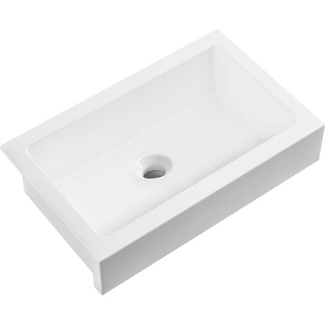 Sapho Arya - Fregadero de cerámica, 86x56 cm, blanco 50185 (1/5)