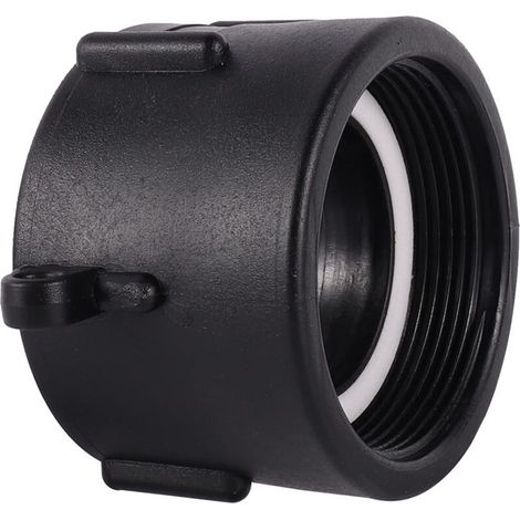 Adaptateur IBC 60 mm Filetage Grossier à 2",Adaptateur Robinet Tuyau Arrosage,Raccord Cuve 1000 litres,pour Vanne Cuve 1000l,Reservoir eau de Pluie,Conteneurdyk- (1/4)