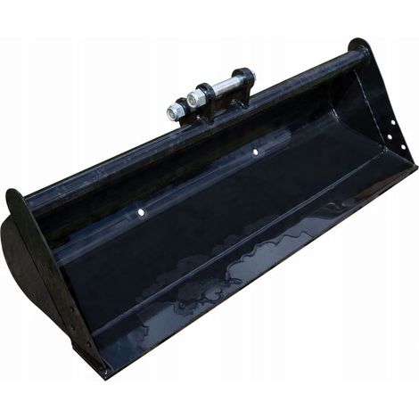 Benna Rigida per Miniescavatore 100 cm – Compatibile con Macchine 1–2 T Acciaio Resistente, Montaggio Facile, Verniciatura a Polvere