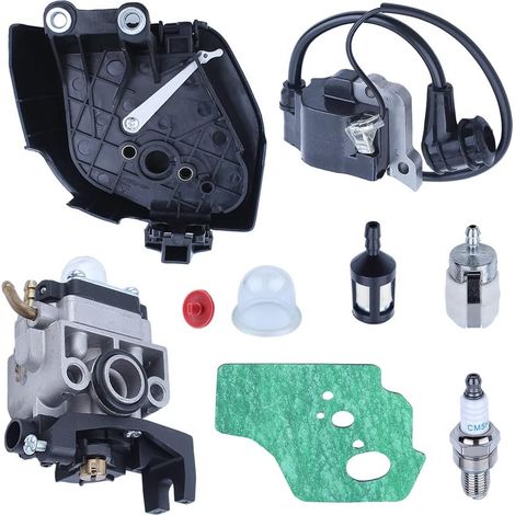 Bobine d'allumage de carburateur pour Honda Gx25 Gx25N Gx25Nt Hht25S Tondeuse à brosse pour poussière petite pièce de moteur carburateur 16100 Z0H 825 Bobine d'allumage 30500 Z0H 013 (1/5)