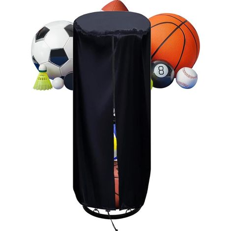 Protective and storage cover for garage balls, Oxford Rack Protector – Wall-mounted basketball rack cover made of Oxford fabric – For home, garage and indoor ball sports (1/5)