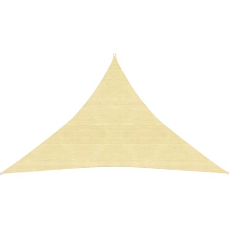 Vela ombreggiante/ombrellone 160 g/m² HDPE 3 x 3 x 4,2 m beige 020008969
