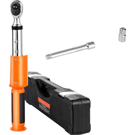 Clé dynamométrique numérique 3/8", 0-135 N.m, précision ±2%, 72 dents, avec préréglage, avertissement sonore et LED, pour automobile et moto (1/5)
