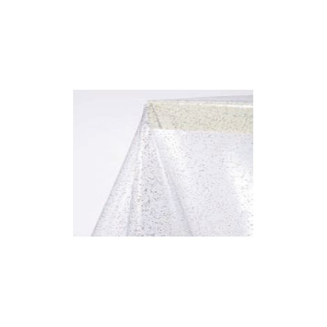 TOVAGLIATO NATALE PVC "CRYSTAL GLITTER SILVER" H140CM 30MT DIS 005