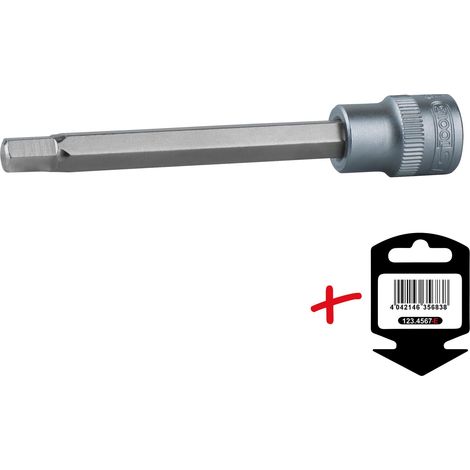 KS Tools 911.1566-E 3/8" Bussola p.viti a esagono incassato,lunga,10mm su rimorchio