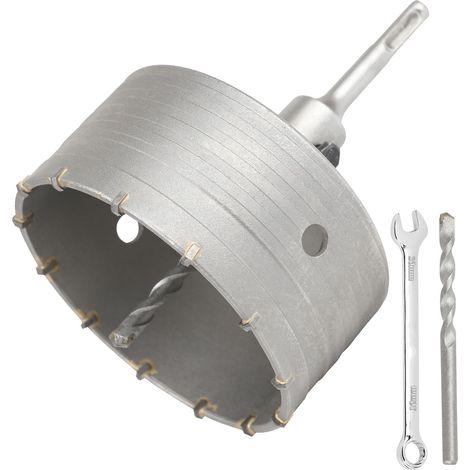 Scie Cloche Trépan Beton Ø 120mm Avec Adaptateur SDS Plus 110 mm,Carotteuse Beton,Scie Trépan Pour Percer Des Trous Dans Les Murs En Blocs (1/5)