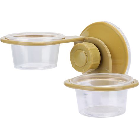 Distributeur de nourriture suspendu en plastique ABS pour reptiles, avec abreuvoir double. (1/5)