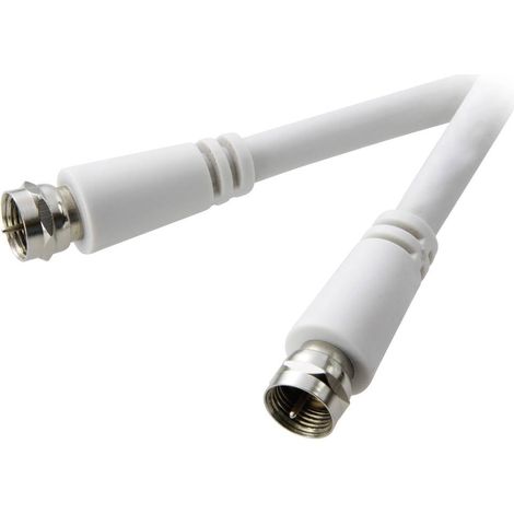 Câble de raccordement SpeaKa Professional SP-7870000 [1x F mâle - 1x F mâle] 1.50 m blanc (1/2)
