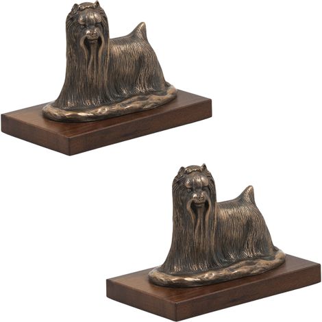 Yorkshire Terrier, York, York, Yorkie - estatuilla de perro, figura de oficina, trofeo para una exposición canina de Art-Dog (1/5)