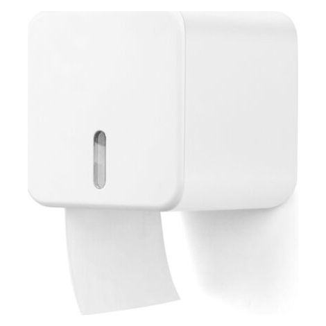 PA Toilettenpapierhalter, selbstklebend, Toilettenpapierhalter, Wandmontage, ohne Bohren, wasserdicht/staubdicht/katzensicher, Papierrollenspender für Badezimmer, WC, Wohnmobil, Auto, Reisen (1/4)