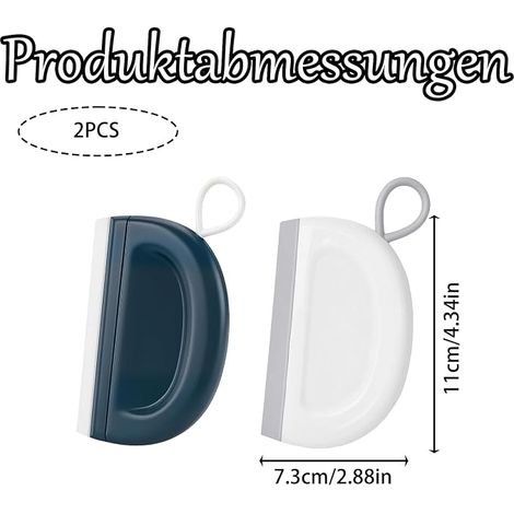raclette de douche avec lèvre en silicone, raclette de fenêtre pour douche, verre, évier, cuisine, raclette compacte pour salle de bain, maison, nettoyage de surface (1/4)