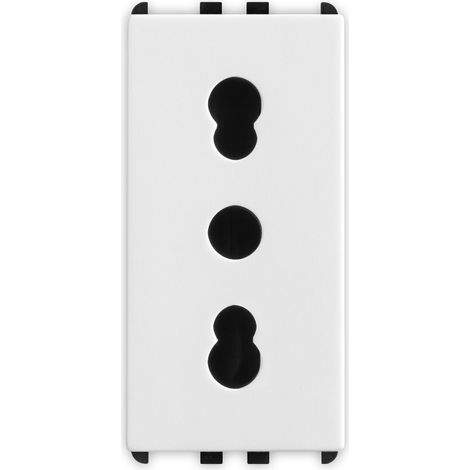 Presa bipasso 2P+T 16A P17/11 1 modulo Bianco Pixia Master 11159