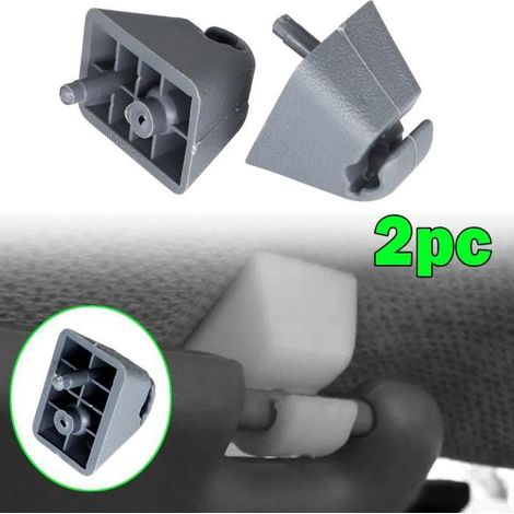 Clips de pare-soleil - XUKEY - 2PCS - Gris - Plastique - Support pour Opel-Ywey (1/5)