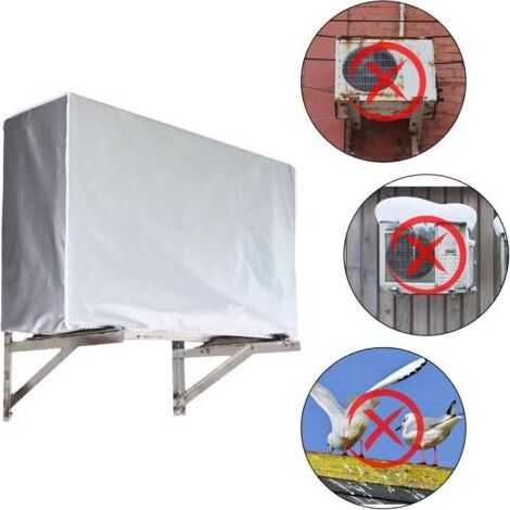 Waterproof protective cover for air conditioner, protection against snow and sun (94 × 40 × 73 cm)