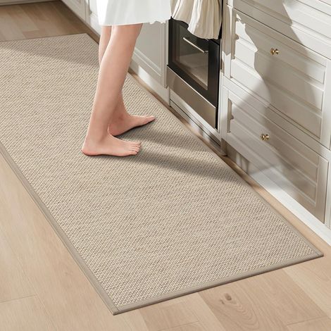 1 Tapis Cuisine 60x150cm, Antidérapant Caoutchouc, Polyester Lavable, Absorption Eau, Pour Couloir Buanderie (1/5)