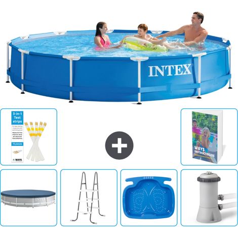 Frame Pool Rund - 366x76 cm - 7-teilig S140