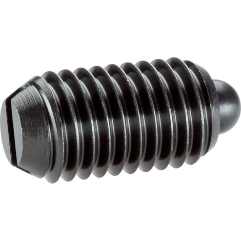 HALDER 10 pezzi di pressione a molla, con bulloni e fessura/acciaio automatico, forza molla standard d1=M4 22050.0104 (1/4)