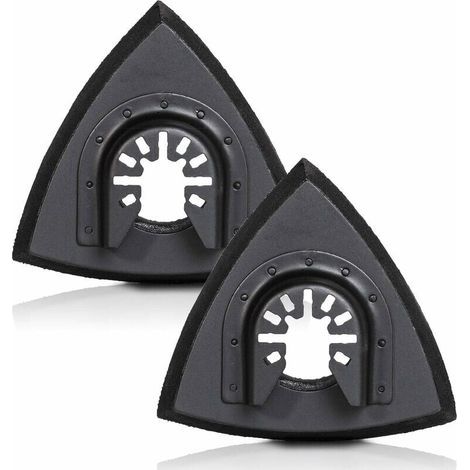 Patins de ponçage triangulaires universels - Velcro, (2 pièces) (1/4)