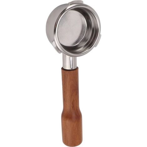 Haofy Porte-filtre sans Fond de 58 Mm en Acier Inoxydable avec 3 Oreilles pour une Extraction Uniforme, Conception Détachable, sans Impasses pour Machines Barsetto, Expresso Domestique, Petite (1/4)
