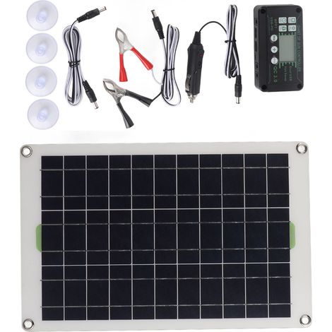50W monokristallines Silizium-Solarpanel-Ladegerät, 30A Laderegler, geeignet für Wohnmobile, Boote usw. (1/5)