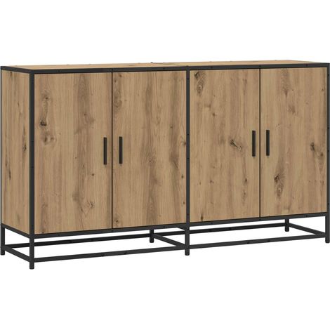 Aparador Roble artisan 134 x 35 x 76 cm Madera de ingeniería vidaXL (1/5)
