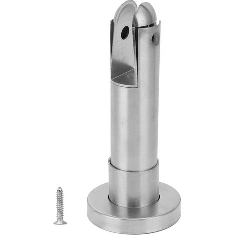 Pied de Support de séparation, pince de clture en verre en acier inoxydable pour salle de bains publique, toilettes et toilettes (1/5)