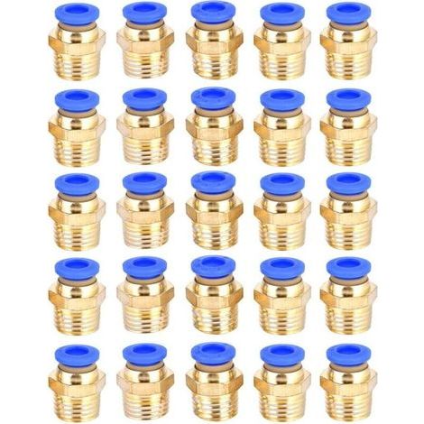 Set da 25 raccordi rapidi G1/4 pc6-02 per tubo e utensili pneumatici-JUSCH (1/4)