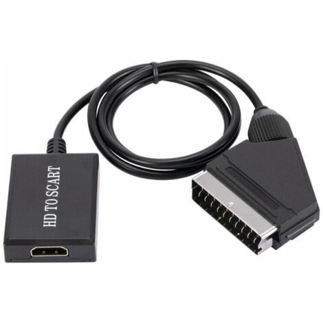 convertisseur hdmi vers péritel adaptateur audio vidéo hd 1080p pour hdmi vers péritel Sky Box Stb (1/5)