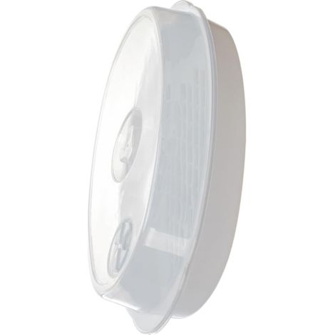 Cuiseur vapeur micro-ondes avec couvercle, blanc, pour légumes et poissons, ustensile de cuisine (1/5)