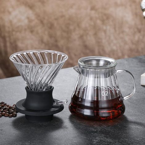 stuk - Koffiefilter - Ingebouwde aan/uit-klep - V60-filter (1/5)