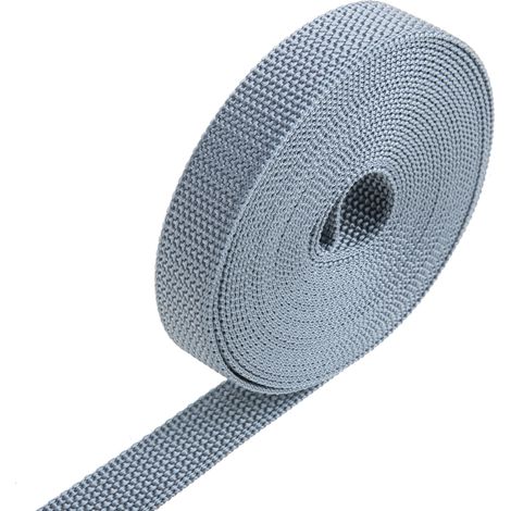 PrimeMatik - Ruban aveugle en nylon gris de 22mm x 6m (1/5)