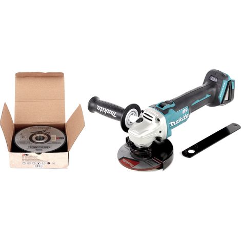 Amoladora angular sin cable Makita DGA 506 Z 18 V 125 mm sin escobillas solo + juego de discos de corte Toolbrothers MANTIS - sin batería, sin cargador (1/5)